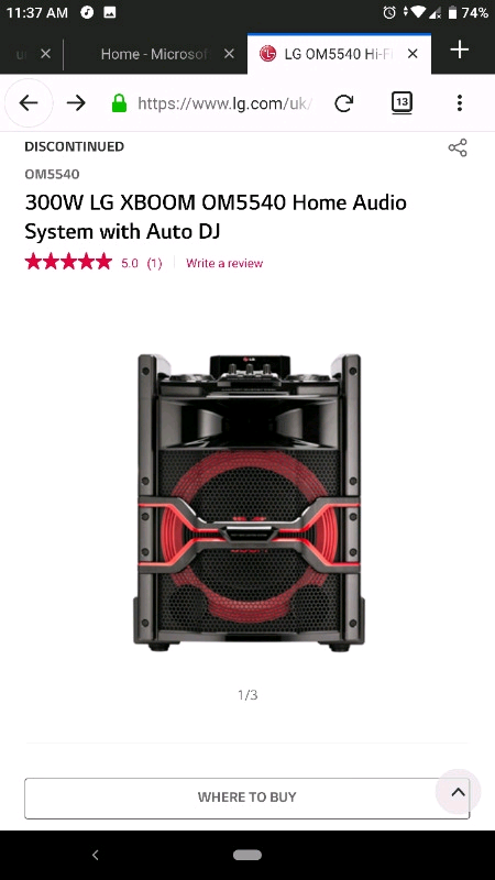 lg xboom om5540 price